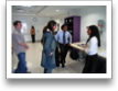 V. Kirischian & visitor listen to K. Cassimire and C. Mansour, explain RFID Exam Hall Supervision.