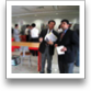 R. Cheung and S. Krishnan confer about ICUE candidates.