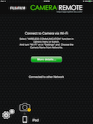 Fuji Camera Remote Connection Page