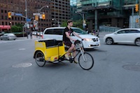 panning shot rickshaw