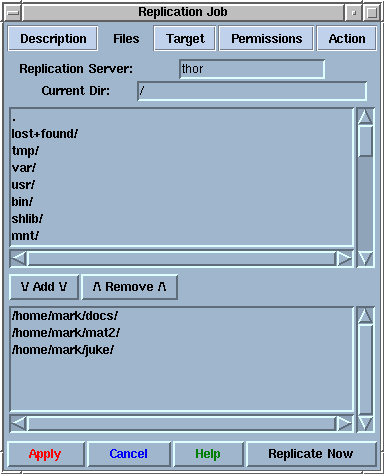 Replication Job Files